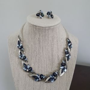 Necklace and clip on earrings